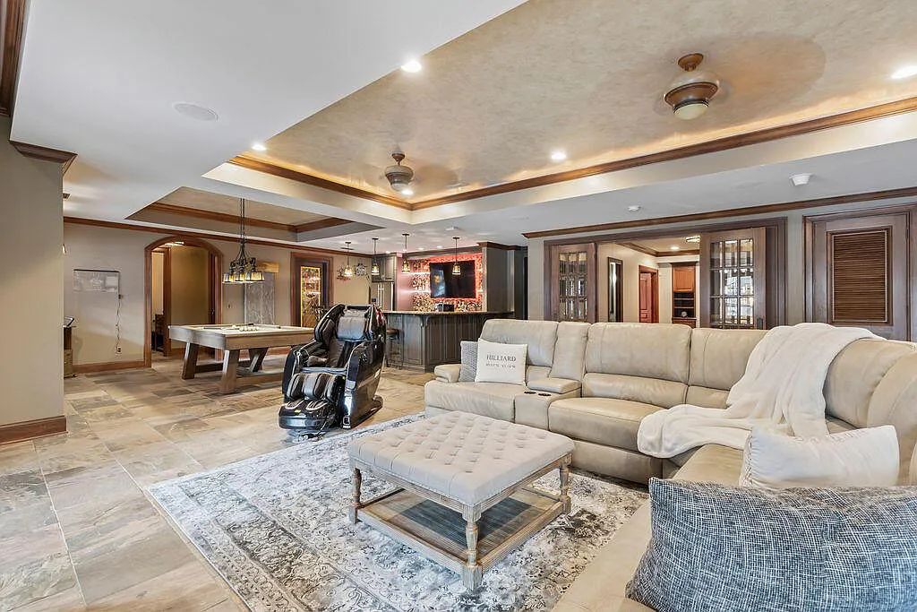 The Estate in Delaware is a luxurious home featuring architectural excellence and handcrafted details now available for sale. This home located at 1581 Woodland Hall Dr, Delaware, Ohio; offering 07 bedrooms and 11 bathrooms with 11,787 square feet of living spaces.