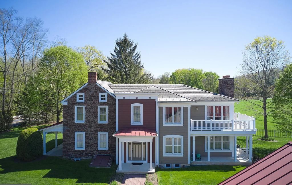 The Estate in Upper Black Eddy is a luxurious home undergone a dedicated, comprehensive and accurate restoration now available for sale. This home located at 1005 River Rd, Upper Black Eddy, Pennsylvania; offering 03 bedrooms and 03 bathrooms with 3,452 square feet of living spaces.