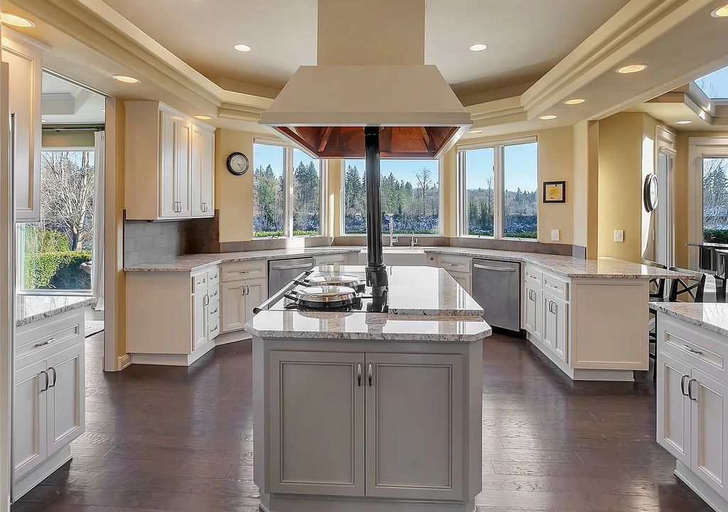 The Estate in Wilsonville is a luxurious home providing a secluded retreat yet with maximal river views now available for sale. This home located at 12300 SW Riverview Ln, Wilsonville, Oregon; offering 04 bedrooms and 04 bathrooms with 5,886 square feet of living spaces.