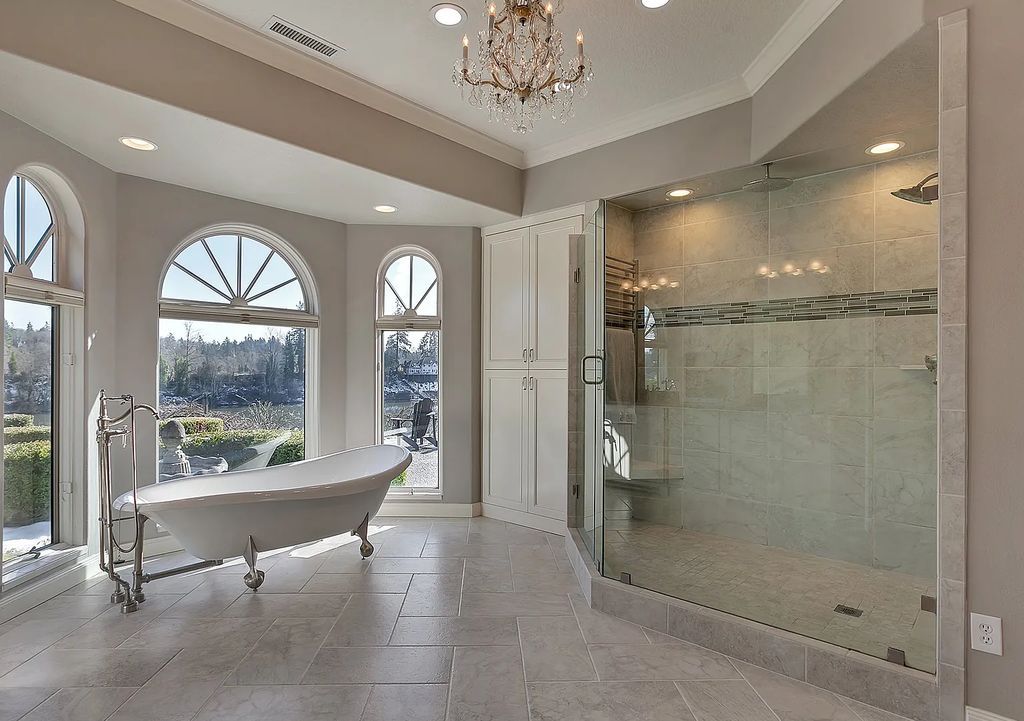 The Estate in Wilsonville is a luxurious home providing a secluded retreat yet with maximal river views now available for sale. This home located at 12300 SW Riverview Ln, Wilsonville, Oregon; offering 04 bedrooms and 04 bathrooms with 5,886 square feet of living spaces.