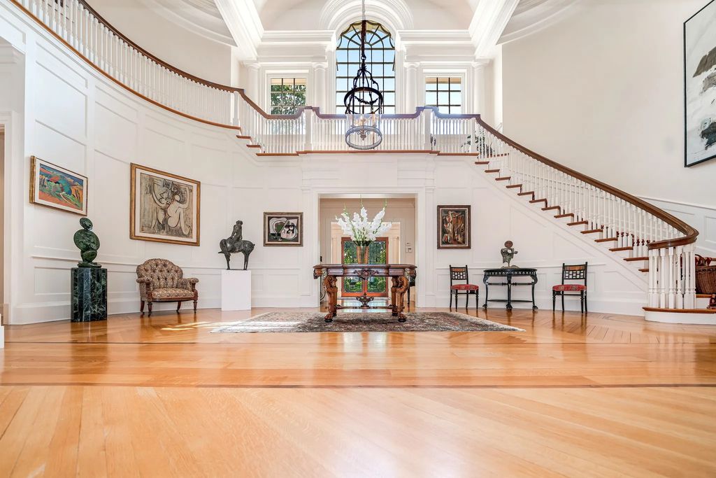 The Estate in Great Neck is build by award-winning architecture firm, Shope Reno Wharton Associates, now available for sale. This home located at 227 Dock Lane, Great Neck, New York