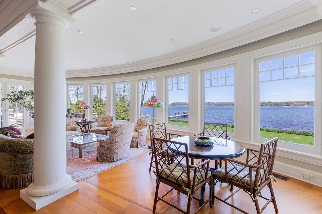 The Estate in Great Neck is build by award-winning architecture firm, Shope Reno Wharton Associates, now available for sale. This home located at 227 Dock Lane, Great Neck, New York