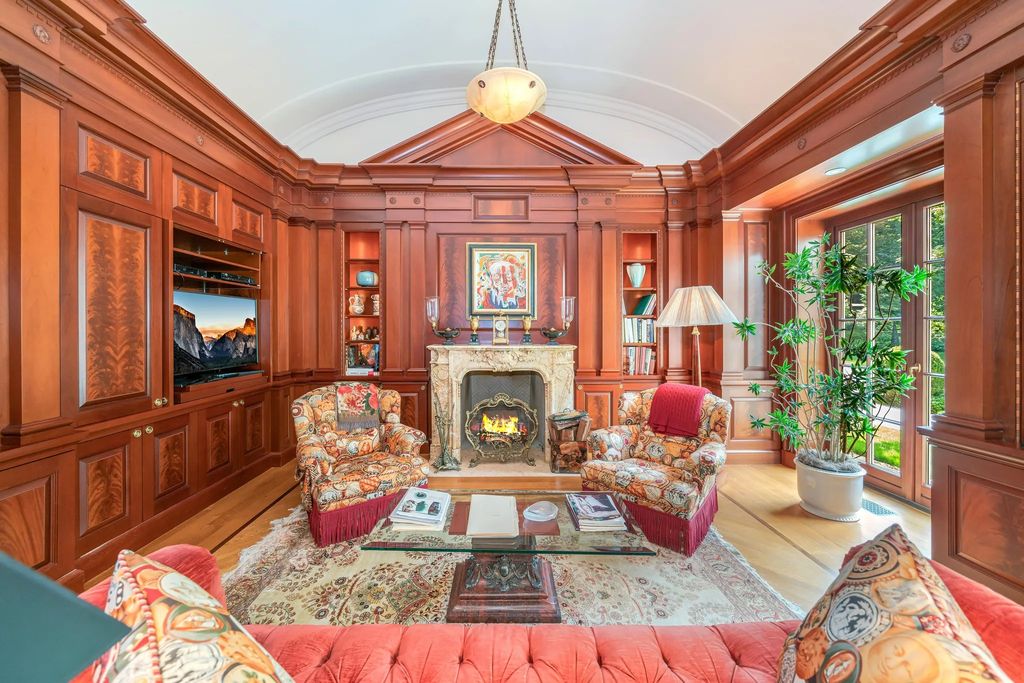 The Estate in Great Neck is build by award-winning architecture firm, Shope Reno Wharton Associates, now available for sale. This home located at 227 Dock Lane, Great Neck, New York