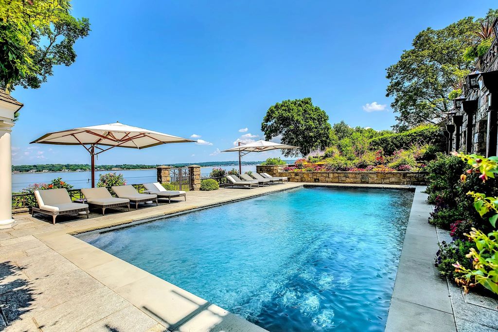 The Estate in Great Neck is build by award-winning architecture firm, Shope Reno Wharton Associates, now available for sale. This home located at 227 Dock Lane, Great Neck, New York