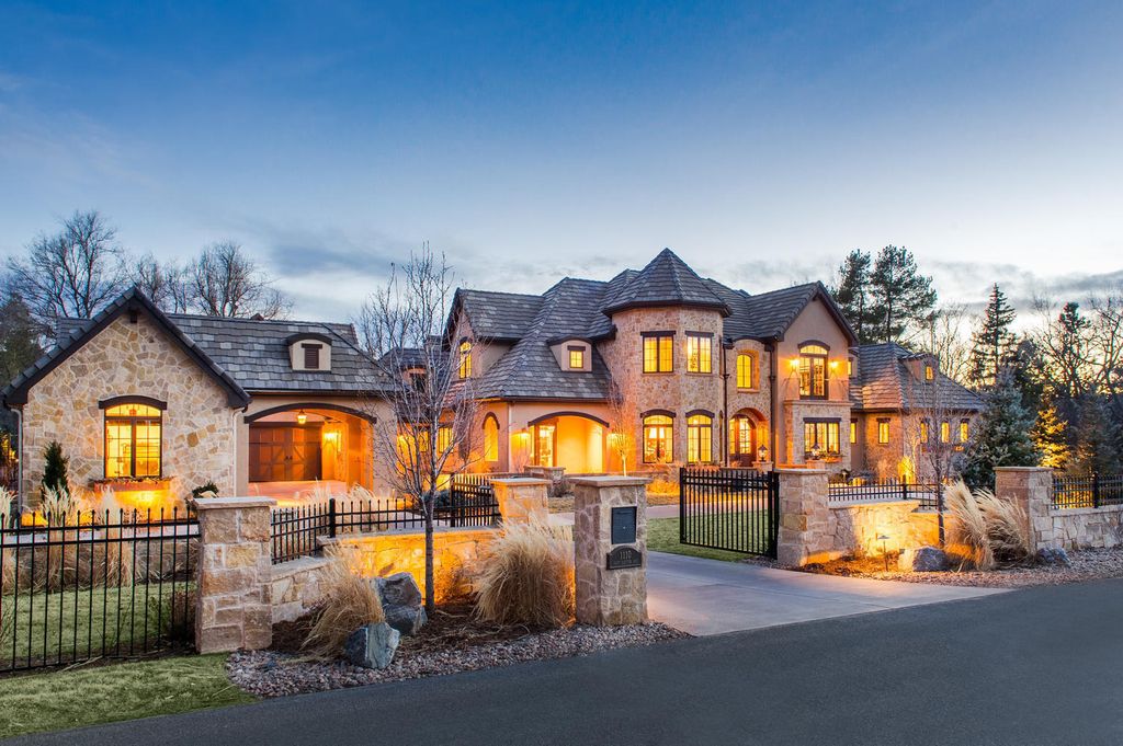 1110 E Layton Avenue Home in Cherry Hills Village, Colorado. This stunning home in the heart of Old Cherry Hills Village offers classical form and style with modern renovations and top-of-the-line finishes. The spacious layout boasts vaulted ceilings and private spaces with unique views from every window.