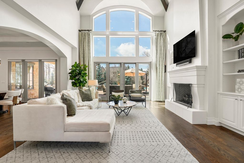 1110 E Layton Avenue Home in Cherry Hills Village, Colorado. This stunning home in the heart of Old Cherry Hills Village offers classical form and style with modern renovations and top-of-the-line finishes. The spacious layout boasts vaulted ceilings and private spaces with unique views from every window.