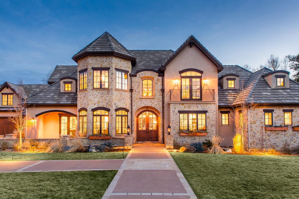 1110 E Layton Avenue Home in Cherry Hills Village, Colorado. This stunning home in the heart of Old Cherry Hills Village offers classical form and style with modern renovations and top-of-the-line finishes. The spacious layout boasts vaulted ceilings and private spaces with unique views from every window.