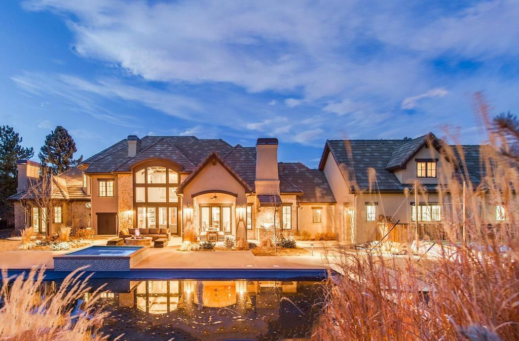 1110 E Layton Avenue Home in Cherry Hills Village, Colorado. This stunning home in the heart of Old Cherry Hills Village offers classical form and style with modern renovations and top-of-the-line finishes. The spacious layout boasts vaulted ceilings and private spaces with unique views from every window.