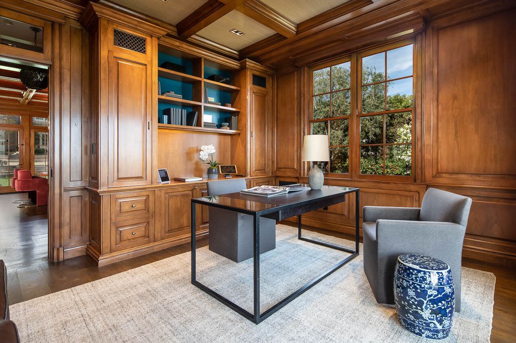 This stunning estate located at 1678 Alta Mura Rd in Pacific Palisades, California 90272, is a true gem of the Palisades Riviera. Boasting 8 bedrooms, 14 bathrooms, and a living space of 16,000 square feet on a 1.08-acre lot, this LEED-certified compound offers luxury and privacy in an unbeatable location.