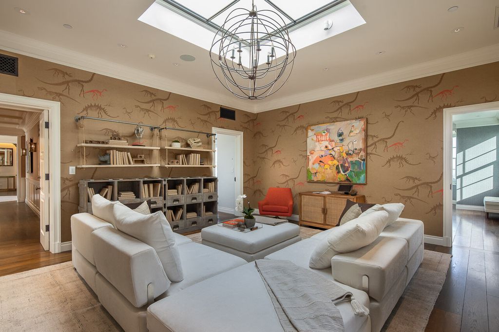 This stunning estate located at 1678 Alta Mura Rd in Pacific Palisades, California 90272, is a true gem of the Palisades Riviera. Boasting 8 bedrooms, 14 bathrooms, and a living space of 16,000 square feet on a 1.08-acre lot, this LEED-certified compound offers luxury and privacy in an unbeatable location.