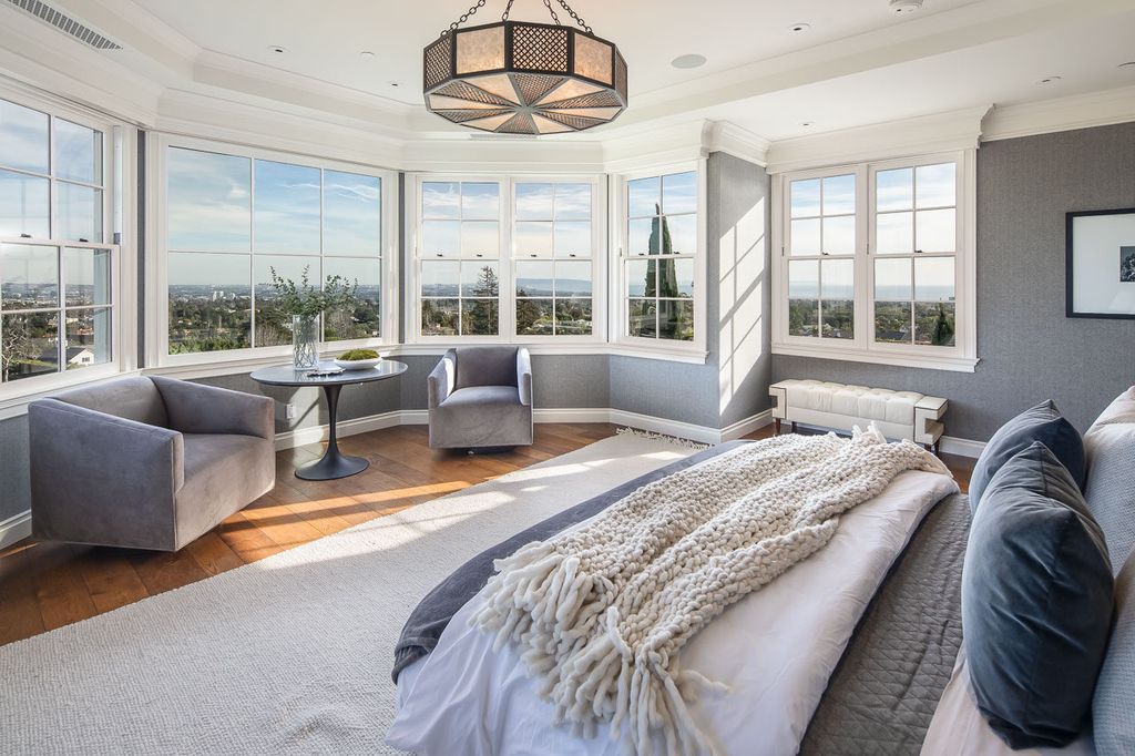 This stunning estate located at 1678 Alta Mura Rd in Pacific Palisades, California 90272, is a true gem of the Palisades Riviera. Boasting 8 bedrooms, 14 bathrooms, and a living space of 16,000 square feet on a 1.08-acre lot, this LEED-certified compound offers luxury and privacy in an unbeatable location.