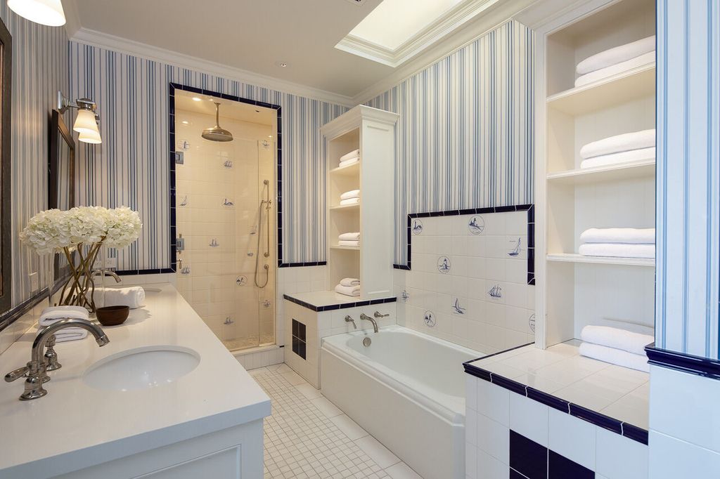 This stunning estate located at 1678 Alta Mura Rd in Pacific Palisades, California 90272, is a true gem of the Palisades Riviera. Boasting 8 bedrooms, 14 bathrooms, and a living space of 16,000 square feet on a 1.08-acre lot, this LEED-certified compound offers luxury and privacy in an unbeatable location.
