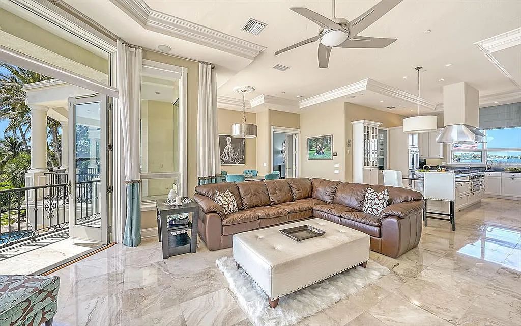 Welcome to a stunning Siesta Key coastal home 1414 Point Crisp Road, Sarasota, Florida with 360-degree bay views and 546 feet of waterfront on Little Sarasota Bay. This 6-bed, 9-bath home boasts 7,162 sqft of living space on 1.22 acres of land.