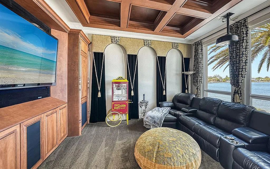 Welcome to a stunning Siesta Key coastal home 1414 Point Crisp Road, Sarasota, Florida with 360-degree bay views and 546 feet of waterfront on Little Sarasota Bay. This 6-bed, 9-bath home boasts 7,162 sqft of living space on 1.22 acres of land.