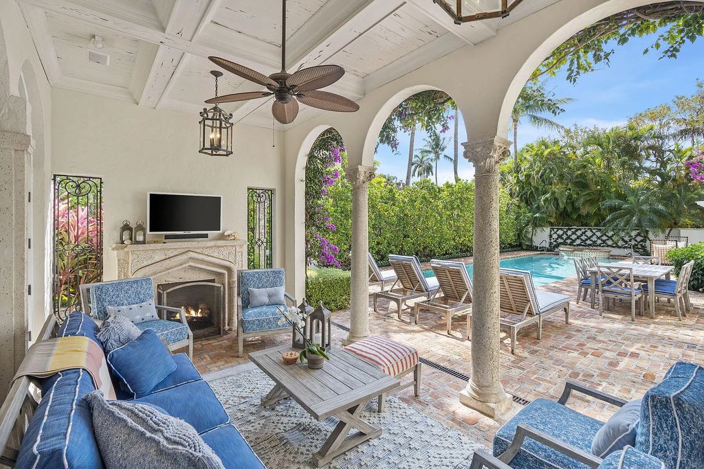 Experience luxury living at its finest in Palm Beach, Florida with this stunning Mediterranean estate on 224 Barton Avenue. The fully furnished home features 4 bedrooms, 5 bathrooms, and over 6,387 sqft of living space, complete with a custom gourmet kitchen and butler's pantry.