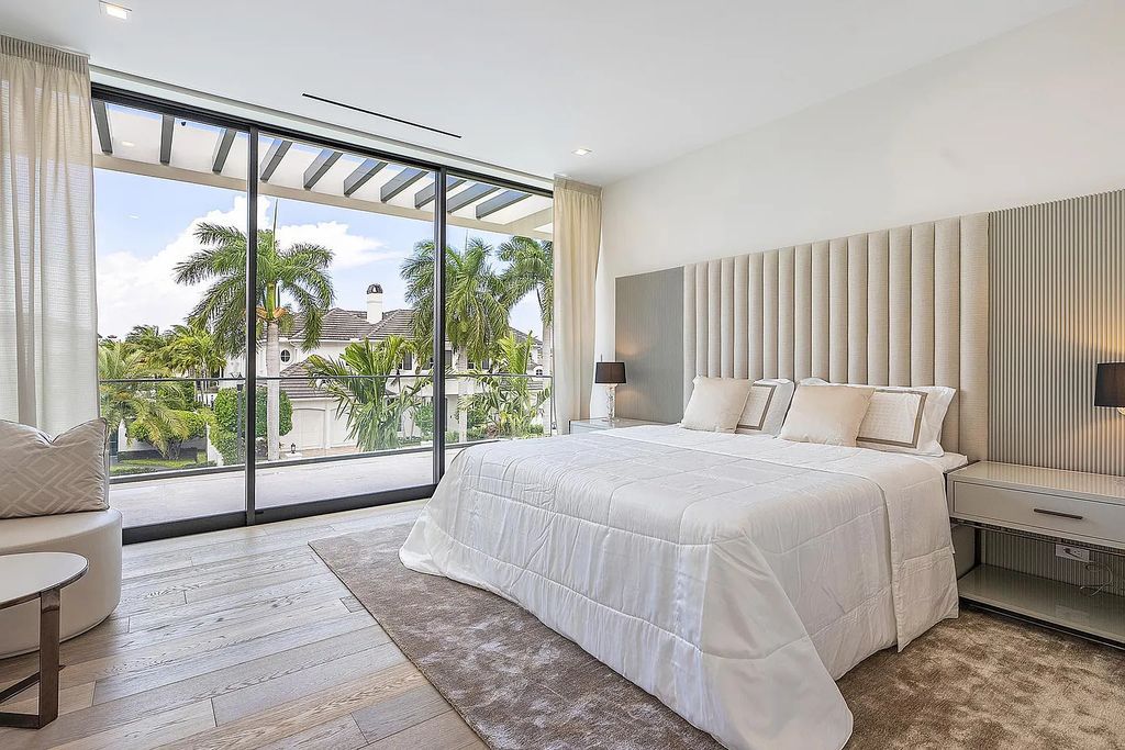 Discover this awe-inspiring waterfront estate at 224 W Key Palm Road, Boca Raton, Florida. Built in 2023 by Sarkela Corp and Ada Architecture Design Atelier, this luxurious property boasts 6 opulent bedrooms, 7 full and 2 half baths, and over 9,500 sq ft of palatial living space.