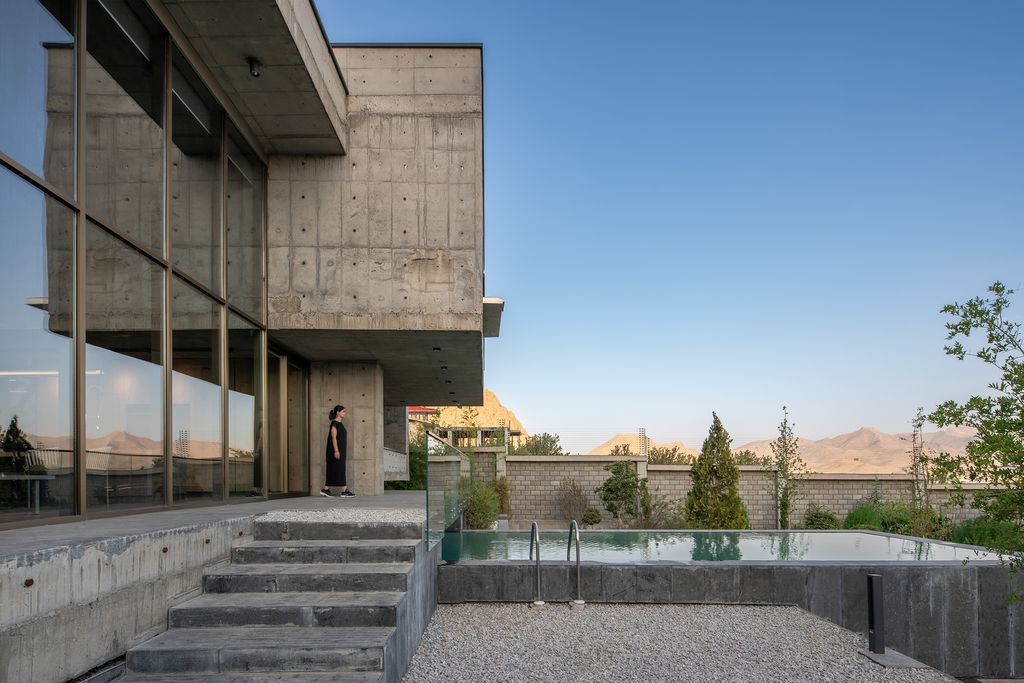 Bagh Shahr Villa, Prominent Home on Slope in Iran by Experience Studio