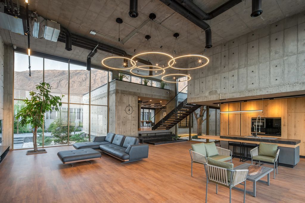 Bagh Shahr Villa, Prominent Home on Slope in Iran by Experience Studio