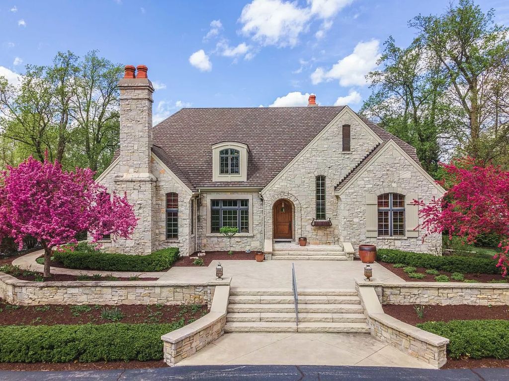 Breathtaking Story Stone Home with Exceptional Landscaping in Bloomington, IL - Priced at $2.249M