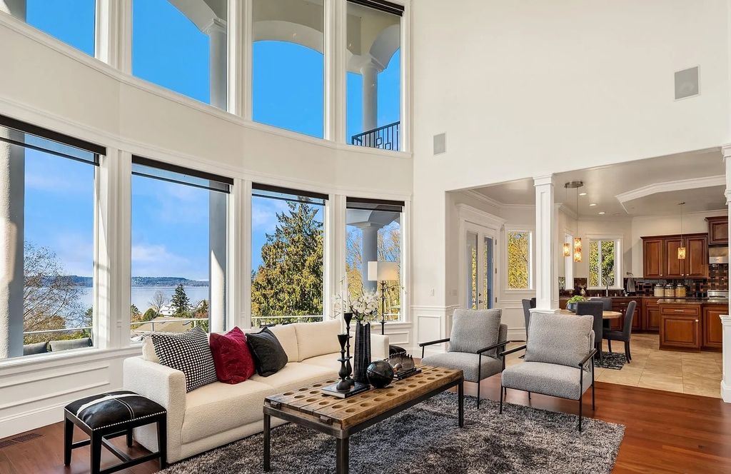 Exceptional Des Moines, WA Residence: A Private Oasis with Stunning Views, Timeless Style, and a Price of $2.995M