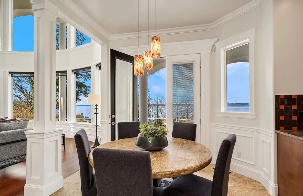 Exceptional Des Moines, WA Residence: A Private Oasis with Stunning Views, Timeless Style, and a Price of $2.995M