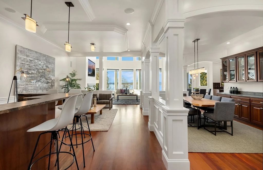 Exceptional Des Moines, WA Residence: A Private Oasis with Stunning Views, Timeless Style, and a Price of $2.995M