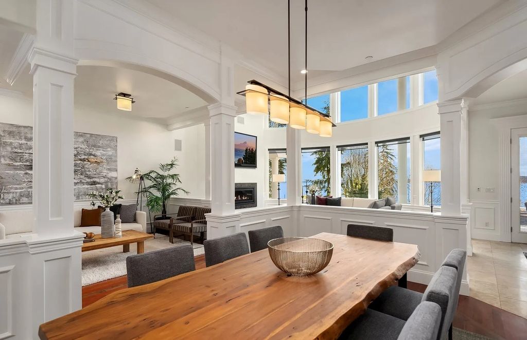 Exceptional Des Moines, WA Residence: A Private Oasis with Stunning Views, Timeless Style, and a Price of $2.995M
