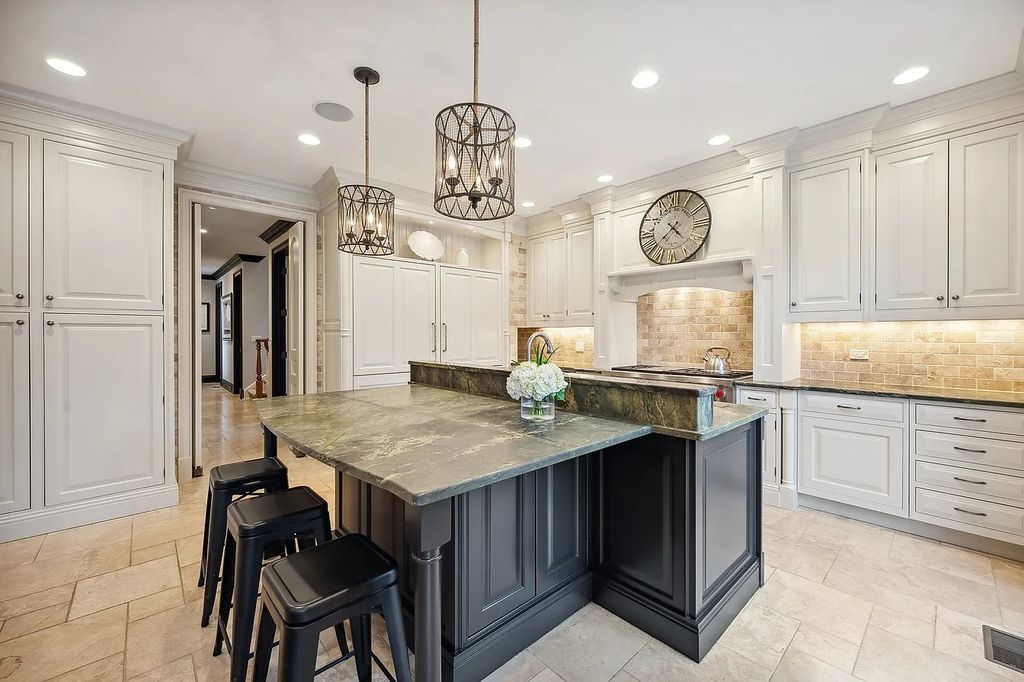 Impeccable Design, Exceptional Attention to Detail: Custom Stone Retreat in Winnetka, IL Lists for $3.95M