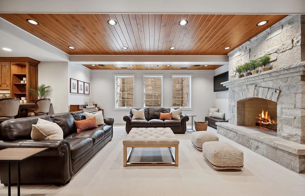 Impeccable Design, Exceptional Attention to Detail: Custom Stone Retreat in Winnetka, IL Lists for $3.95M