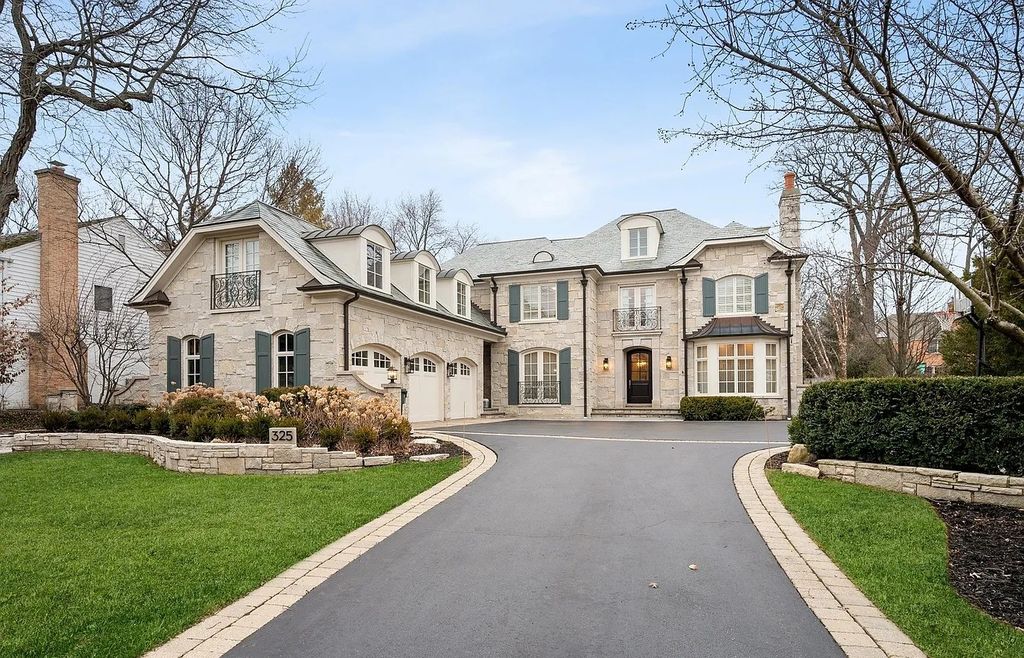 Impeccable Design, Exceptional Attention to Detail: Custom Stone Retreat in Winnetka, IL Lists for $3.95M