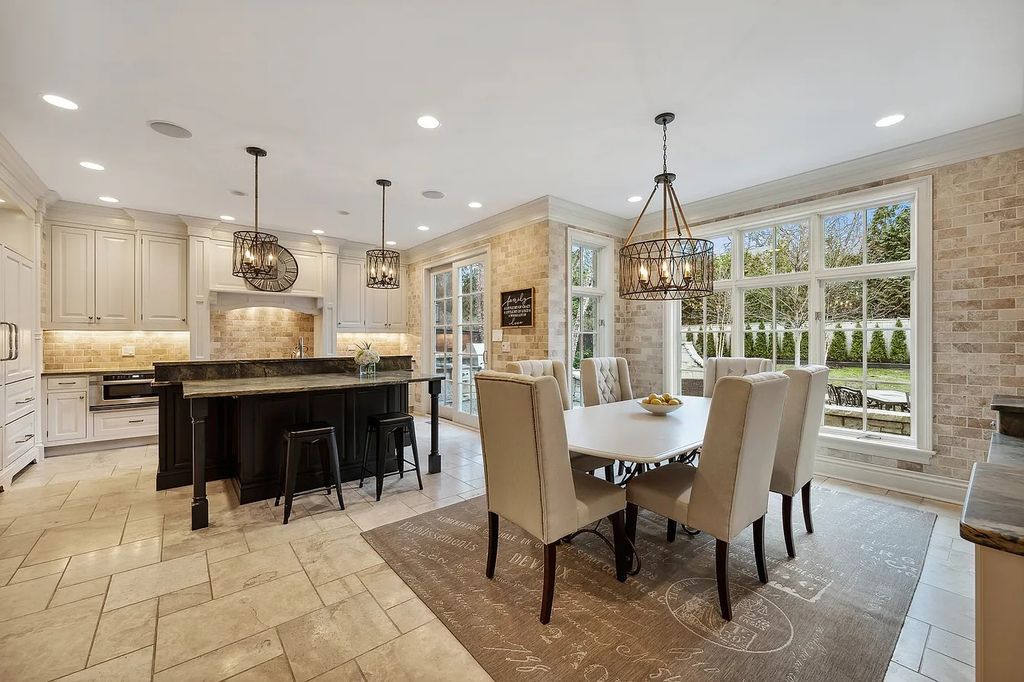 Impeccable Design, Exceptional Attention to Detail: Custom Stone Retreat in Winnetka, IL Lists for $3.95M