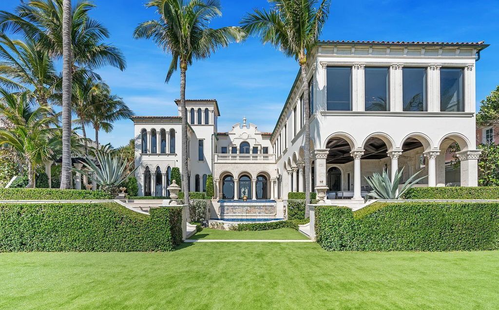 Located at 2325 S Ocean Boulevard in Delray Beach, Florida, this custom-built estate is a one-of-a-kind property. Boasting 9 bedrooms, 13.7 bathrooms, and stunning ocean views, it offers a range of luxurious features, including intricate marblework, artisan millwork, and custom finishes.