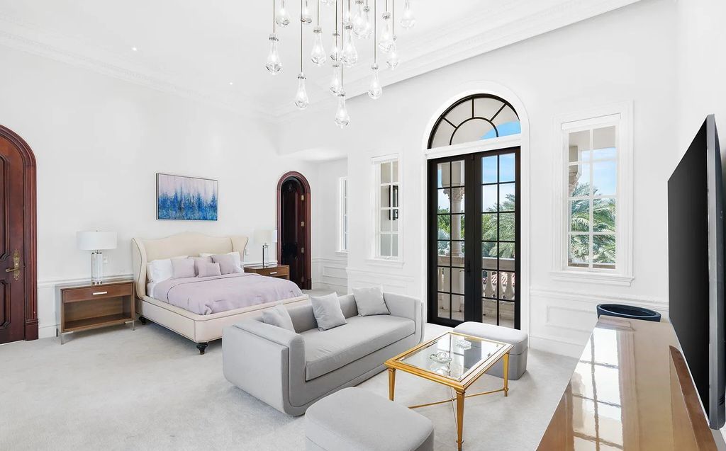 Located at 2325 S Ocean Boulevard in Delray Beach, Florida, this custom-built estate is a one-of-a-kind property. Boasting 9 bedrooms, 13.7 bathrooms, and stunning ocean views, it offers a range of luxurious features, including intricate marblework, artisan millwork, and custom finishes.