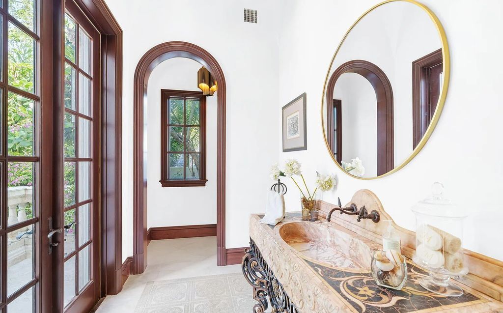 Located at 2325 S Ocean Boulevard in Delray Beach, Florida, this custom-built estate is a one-of-a-kind property. Boasting 9 bedrooms, 13.7 bathrooms, and stunning ocean views, it offers a range of luxurious features, including intricate marblework, artisan millwork, and custom finishes.