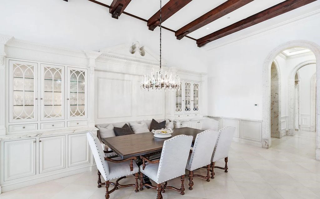 Located at 2325 S Ocean Boulevard in Delray Beach, Florida, this custom-built estate is a one-of-a-kind property. Boasting 9 bedrooms, 13.7 bathrooms, and stunning ocean views, it offers a range of luxurious features, including intricate marblework, artisan millwork, and custom finishes.