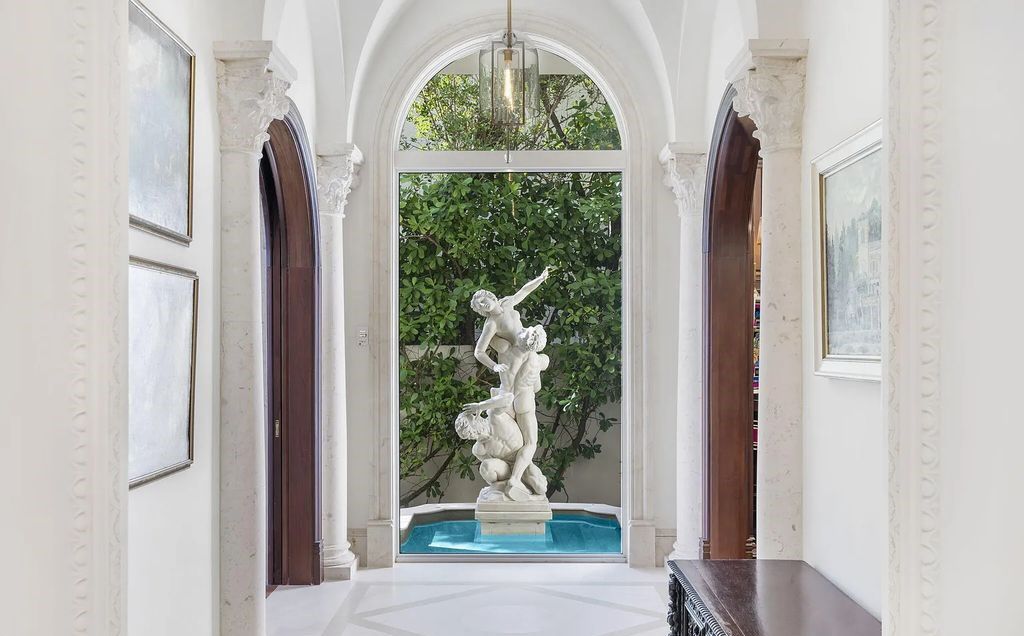 Located at 2325 S Ocean Boulevard in Delray Beach, Florida, this custom-built estate is a one-of-a-kind property. Boasting 9 bedrooms, 13.7 bathrooms, and stunning ocean views, it offers a range of luxurious features, including intricate marblework, artisan millwork, and custom finishes.