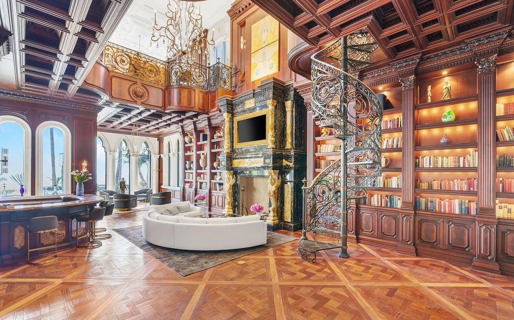 Located at 2325 S Ocean Boulevard in Delray Beach, Florida, this custom-built estate is a one-of-a-kind property. Boasting 9 bedrooms, 13.7 bathrooms, and stunning ocean views, it offers a range of luxurious features, including intricate marblework, artisan millwork, and custom finishes.