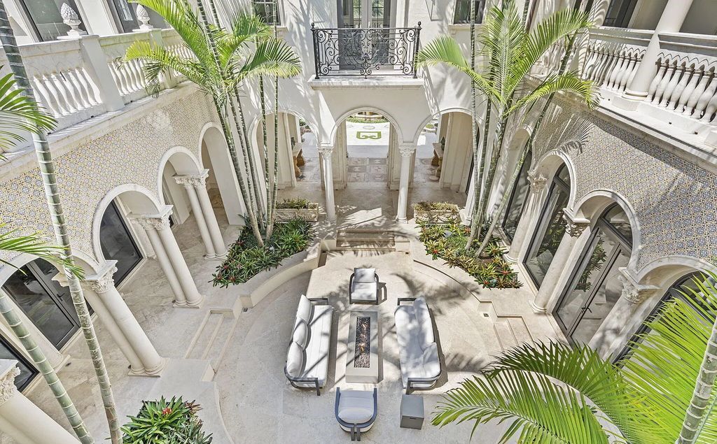 Located at 2325 S Ocean Boulevard in Delray Beach, Florida, this custom-built estate is a one-of-a-kind property. Boasting 9 bedrooms, 13.7 bathrooms, and stunning ocean views, it offers a range of luxurious features, including intricate marblework, artisan millwork, and custom finishes.