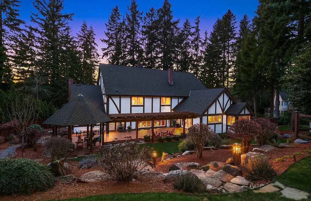 Magnificent Tudor-Style Estate in Bellevue, WA with Stunning Architecture Features, and Quality Craftsmanship Listed at $4.2M