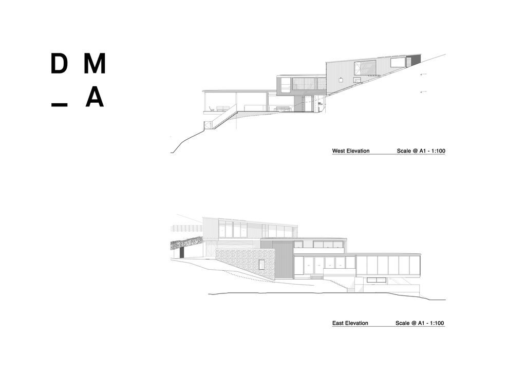 Mahuika House with spaces extend over the pool below by Daniel Marshall