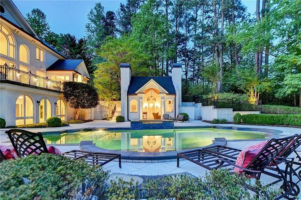 Private Luxury Living: Extraordinary Outdoor Spaces at $2.9M Johns Creek, GA Home