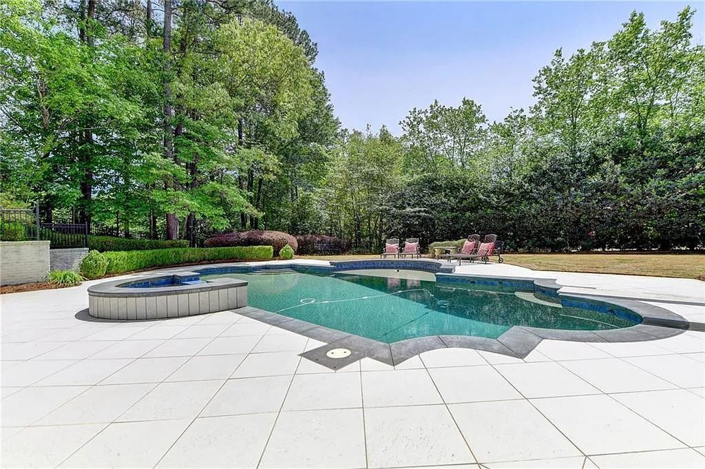 Private Luxury Living Extraordinary Outdoor Spaces at 2.9M Johns Creek GA Home 11