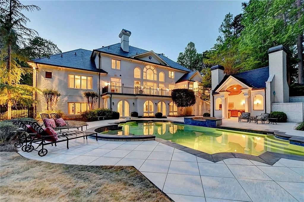 Private Luxury Living: Extraordinary Outdoor Spaces at $2.9M Johns Creek, GA Home