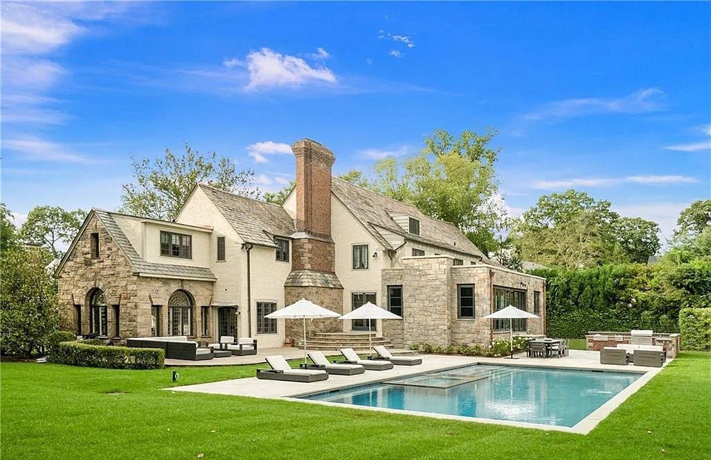 Scarsdale, NY's Iconic Tudor Home with 3 Levels of Modern Amenities, Exquisite Finishes, and Masterful Millwork for Sale at $6.8M