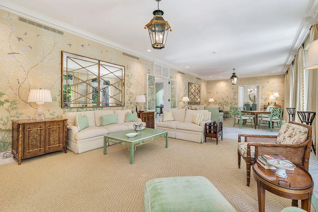 Welcome to 120 Via Del Lago, Palm Beach, Florida a Marion Sims Wyeth designed classic masterpiece. This 13,000+ sq ft Estate boasts 7 beds, 12 baths, expansive indoor/outdoor living areas, gardens, pool and separate guest house.