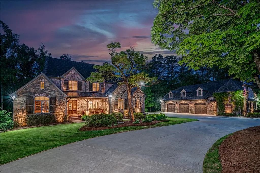 Stunning Cotswold-Inspired English Manor Home in Johns Creek, GA Designed for Entertaining, Asking $3.395M