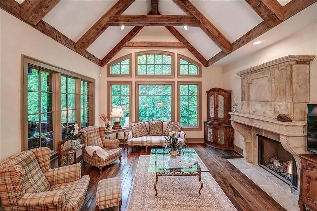 Stunning Cotswold-Inspired English Manor Home in Johns Creek, GA Designed for Entertaining, Asking $3.395M