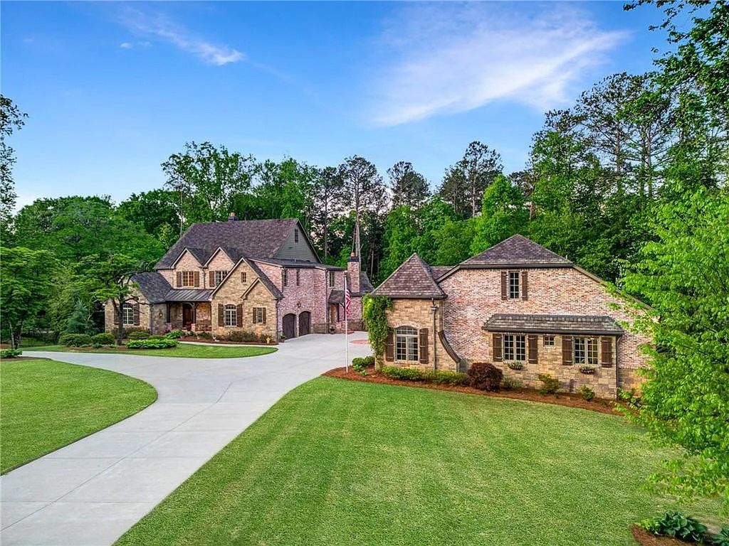 Stunning Cotswold-Inspired English Manor Home in Johns Creek, GA Designed for Entertaining, Asking $3.395M