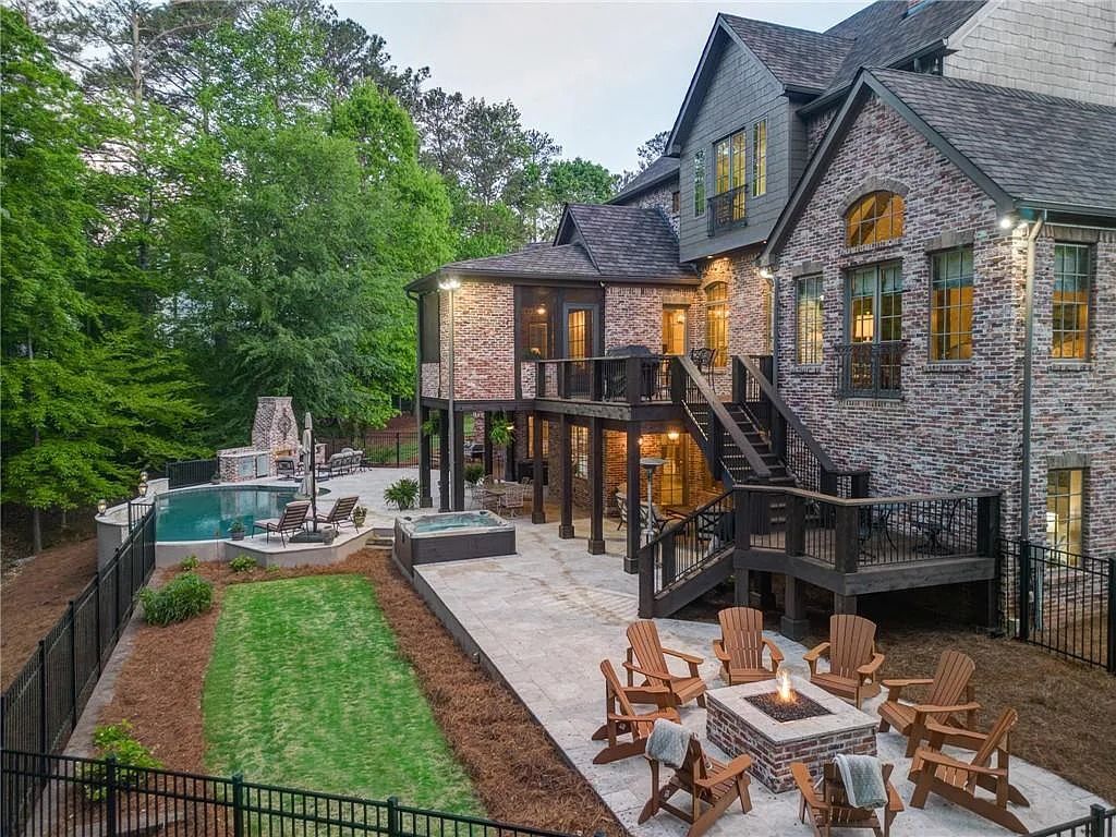 Stunning Cotswold-Inspired English Manor Home in Johns Creek, GA Designed for Entertaining, Asking $3.395M