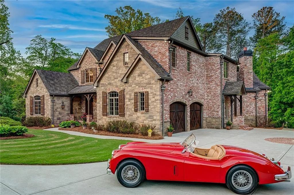 Stunning Cotswold-Inspired English Manor Home in Johns Creek, GA Designed for Entertaining, Asking $3.395M